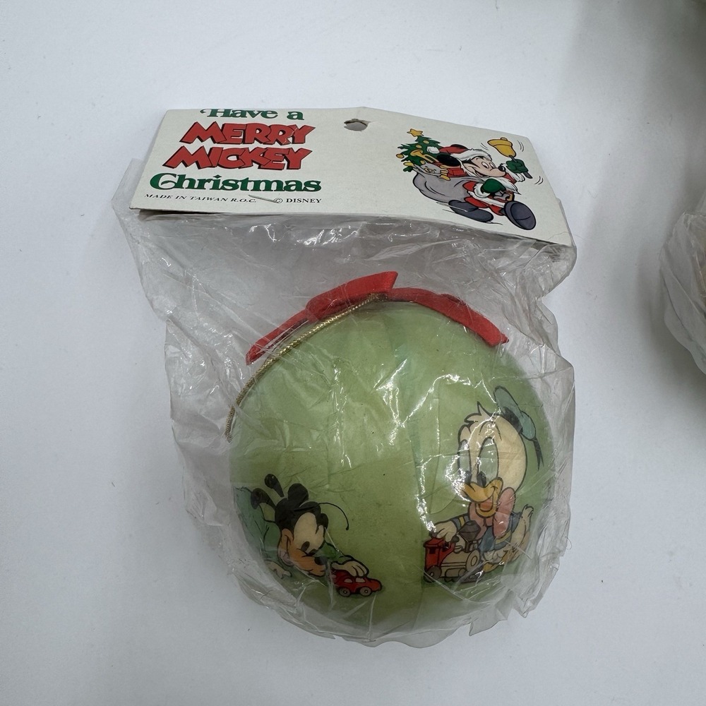 Vintage Disney Baby's 1st Christmas Ornament Lot 9 Mickey Minnie NOS Taiwan - Picture 2 of 16
